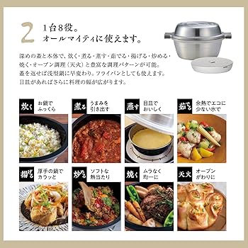Amazon｜北陸アルミ 両手鍋 24cm [ガス火専用] 軽量 目皿付き